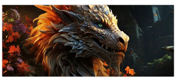 Tablou - Dragon (120x50 cm)