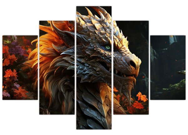 Tablou - Dragon (150x105 cm)