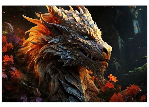 Tablou - Dragon (90x60 cm)