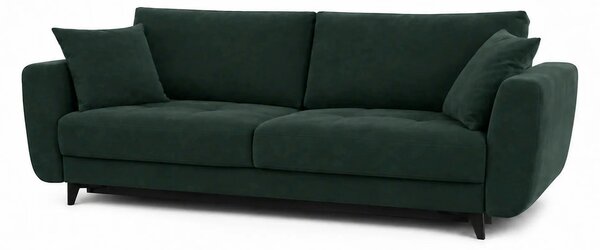 Canapea extensibila 3 persoane KARISA, stofa verde inchis - Element 12