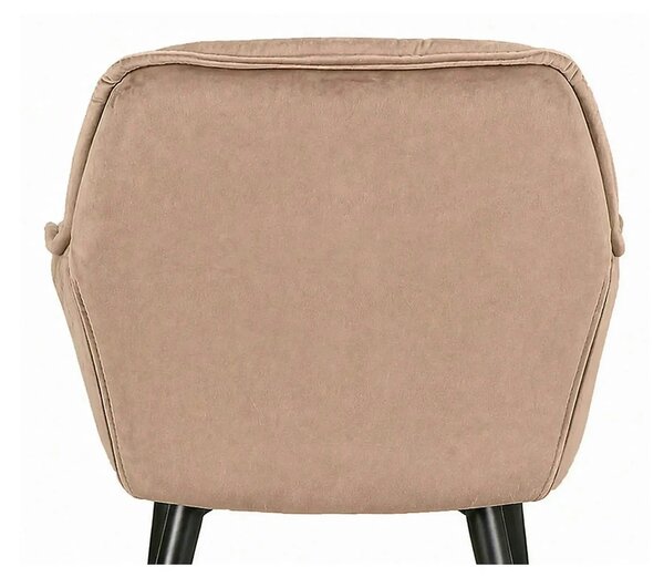 Scaun bar living CHERRY H-2, bej - Bluvel 28/negru mat, stofa catifela