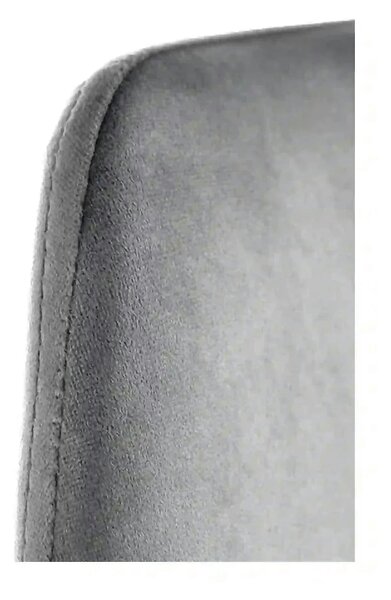 Scaun K460, gri/auriu, stofa catifelata/metal, 49x54x84 cm