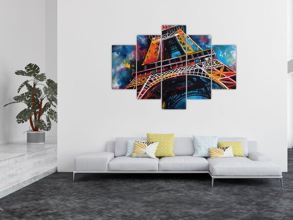 Tablou - Pictură a Turnului Eiffel II. (150x105 cm)