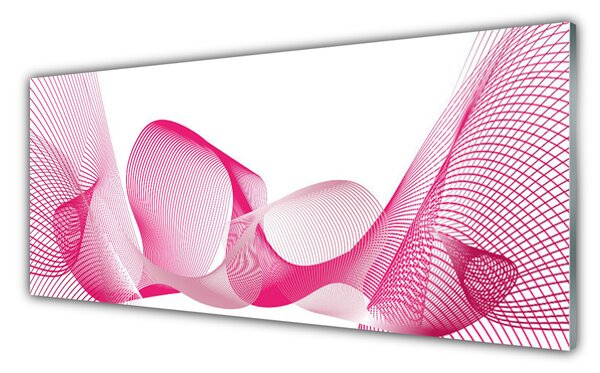Tablou pe sticla Abstract Art Red