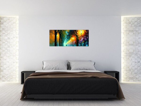 Tablou - Plimbare de noapte (120x50 cm)