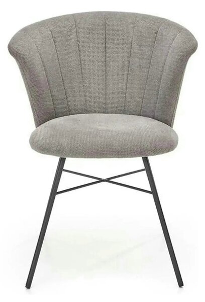 Scaun K459, gri/negru, stofa clasica/metal, 60x59x78 cm