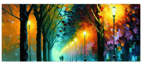 Tablou - Plimbare de noapte (120x50 cm)