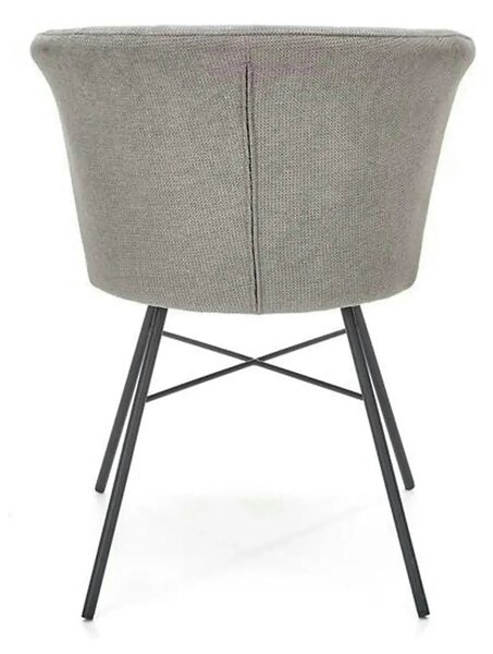 Scaun K459, gri/negru, stofa clasica/metal, 60x59x78 cm