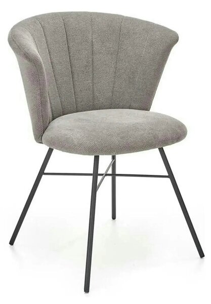 Scaun K459, gri/negru, stofa clasica/metal, 60x59x78 cm