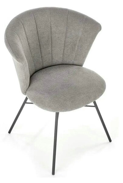 Scaun K459, gri/negru, stofa clasica/metal, 60x59x78 cm