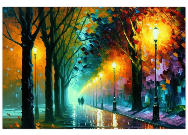 Tablou - Plimbare de noapte (90x60 cm)
