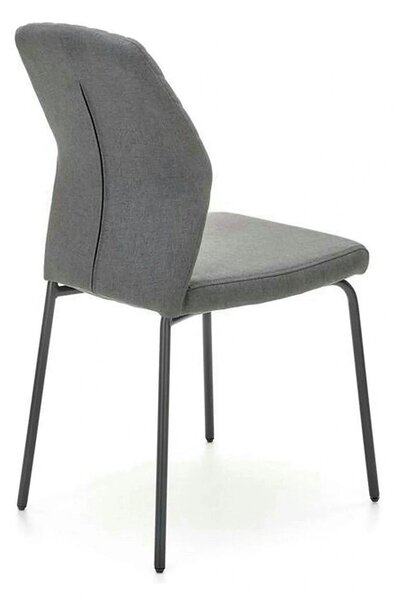 Scaun K461, gri/negru, stofa clasica, 46x56x92 cm