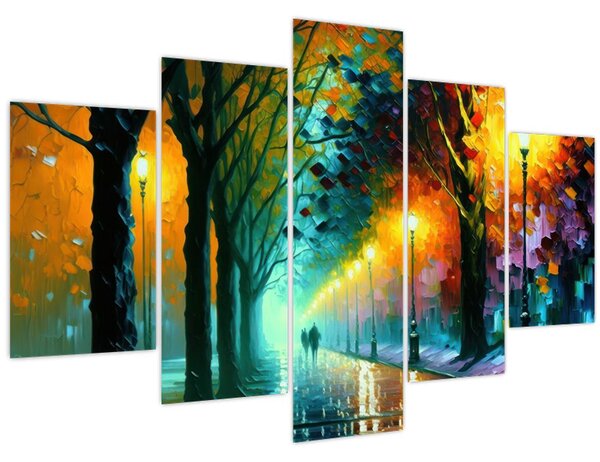 Tablou - Plimbare de noapte (150x105 cm)