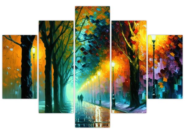 Tablou - Plimbare de noapte (150x105 cm)