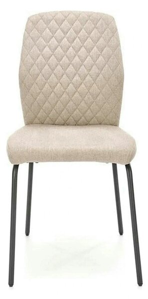 Scaun K461, bej/negru, stofa clasica, 46x56x92 cm