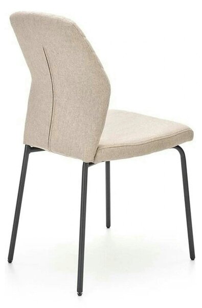 Scaun K461, bej/negru, stofa clasica, 46x56x92 cm