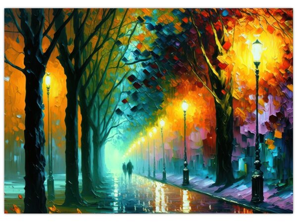Tablou - Plimbare de noapte (70x50 cm)