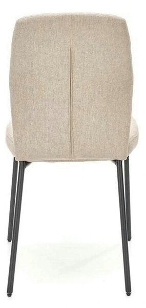 Scaun K461, bej/negru, stofa clasica, 46x56x92 cm