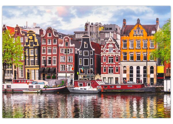 Tablou - Amsterdam, case de dans (90x60 cm)