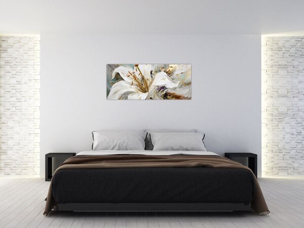 Tablou - Abstracție cu crin (120x50 cm)