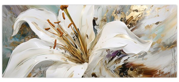 Tablou - Abstracție cu crin (120x50 cm)
