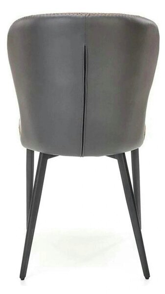 Scaun K466, gri/negru, stofa/piele ecologica, 50x58x89 cm
