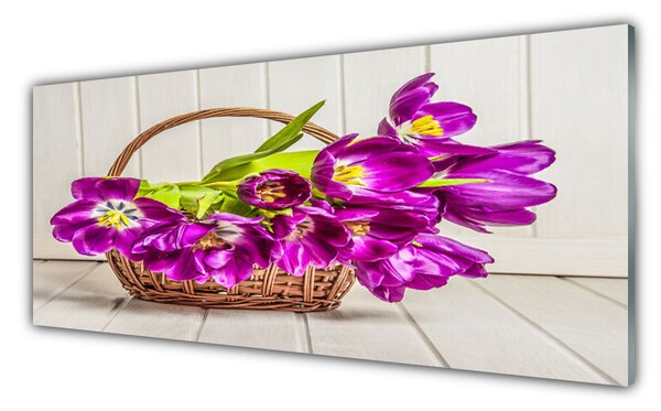 Tablouri acrilice Flori roz Floral