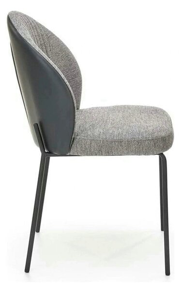 Scaun K471, gri/negru, stofa/piele ecologica, 50x58x85 cm