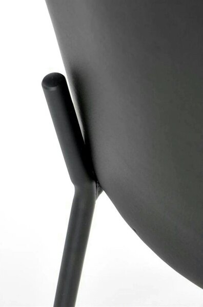 Scaun K471, gri/negru, stofa/piele ecologica, 50x58x85 cm