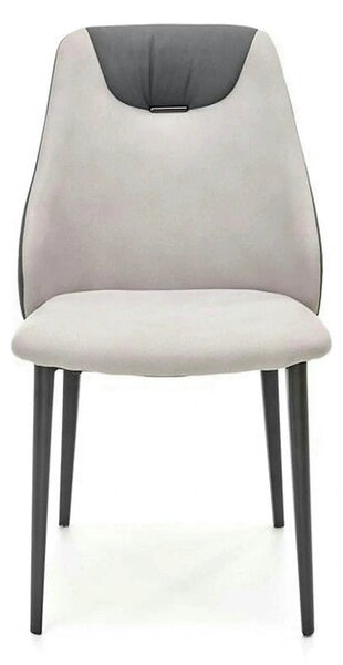 Scaun K470, gri/negru, stofa clasica/metal, 48x62x85 cm