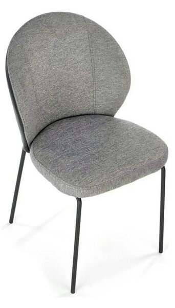 Scaun K471, gri/negru, stofa/piele ecologica, 50x58x85 cm