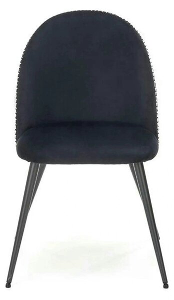 Scaun K478, stofa alb/negru, 49x54x84 cm