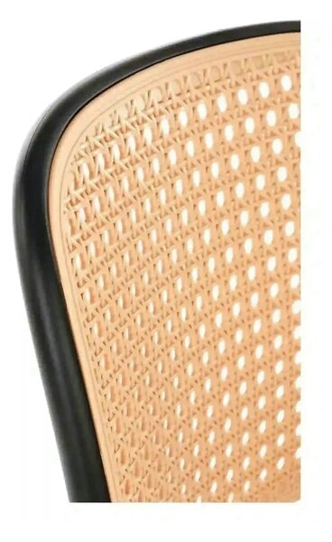 Scaun K483, bej/negru, polipropilena, 41x52x86 cm