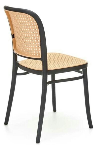 Scaun K483, bej/negru, polipropilena, 41x52x86 cm