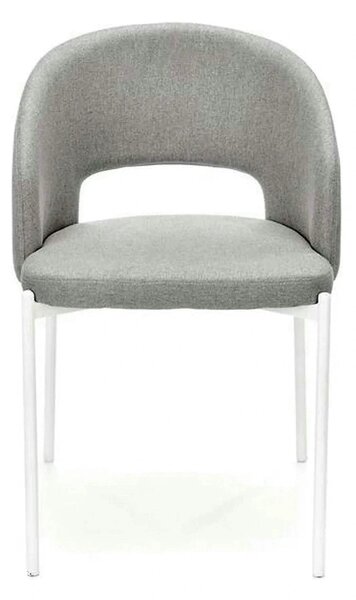 Scaun K486, gri/alb, stofa clasica/metal, 51x57x77 cm