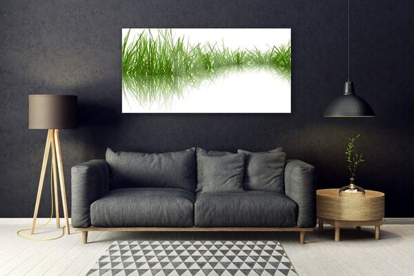 Tablou pe sticla Iarbă Natura verde