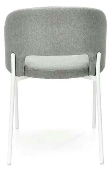 Scaun K486, gri/alb, stofa clasica/metal, 51x57x77 cm
