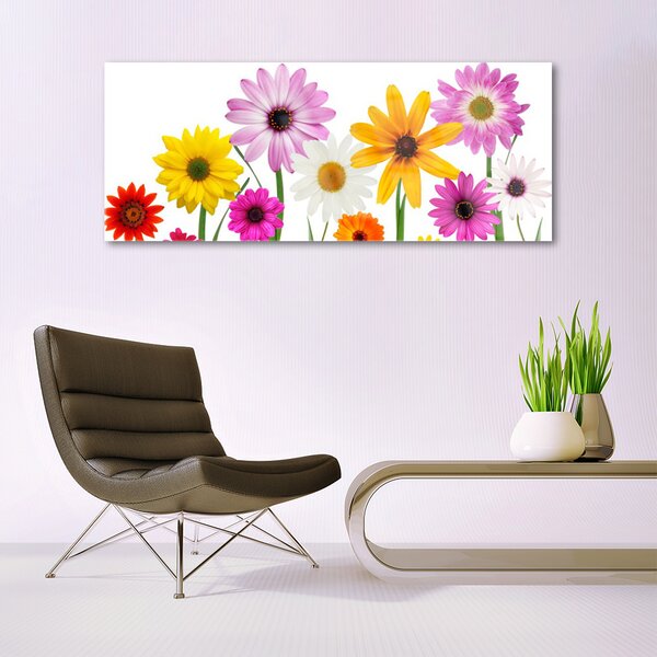Tablou pe sticla Flori Floral Multi