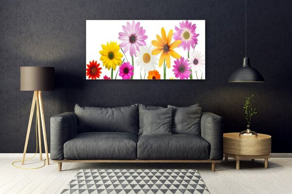 Tablou pe sticla Flori Floral Multi