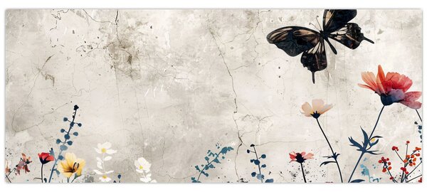 Tablou - Pajiște în beton (120x50 cm)