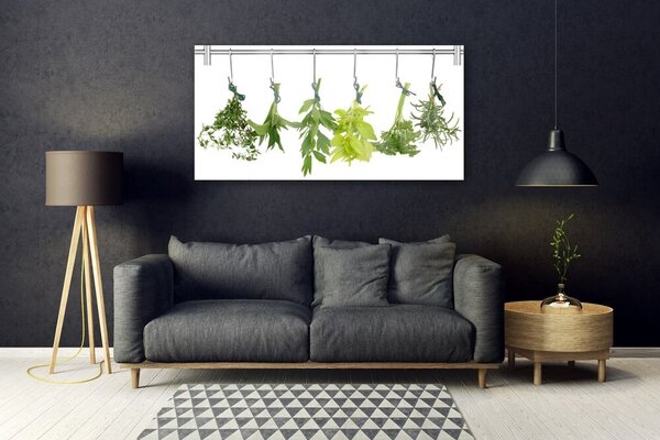 Tablouri acrilice Frunze verde florale