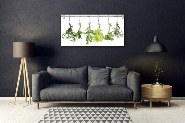 Tablouri acrilice Frunze verde florale