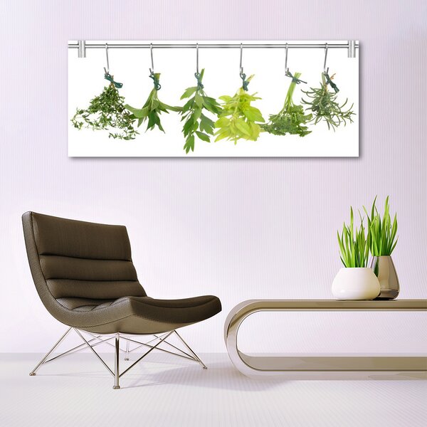 Tablouri acrilice Frunze verde florale