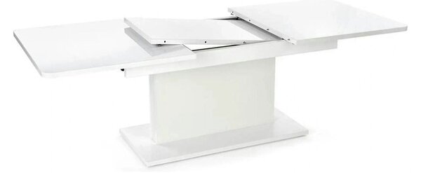 Masa extensibila BUSETTI, alb mat, PAL, 126/167x70x56/74 cm