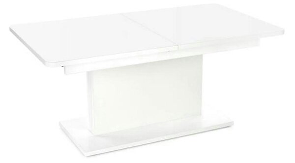 Masa extensibila BUSETTI, alb mat, PAL, 126/167x70x56/74 cm