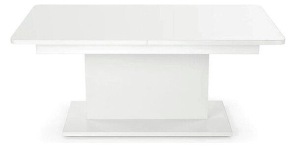 Masa extensibila BUSETTI, alb mat, PAL, 126/167x70x56/74 cm