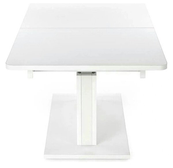 Masa extensibila BUSETTI, alb mat, PAL, 126/167x70x56/74 cm