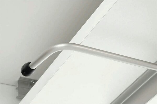 Masa extensibila BUSETTI, alb mat, PAL, 126/167x70x56/74 cm