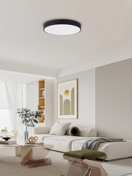 Plafonieră LED dimabilă Immax NEO 07202L RONDATE 53W/230V negru Tuya + telecomandă