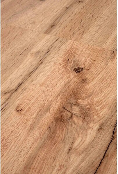 Masa extensibila GINO, stejar/negru, PAL furniruit, 100/138x60x75 cm